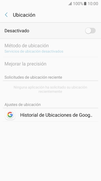 Pulsa el indicador para activar o desactivar la función.