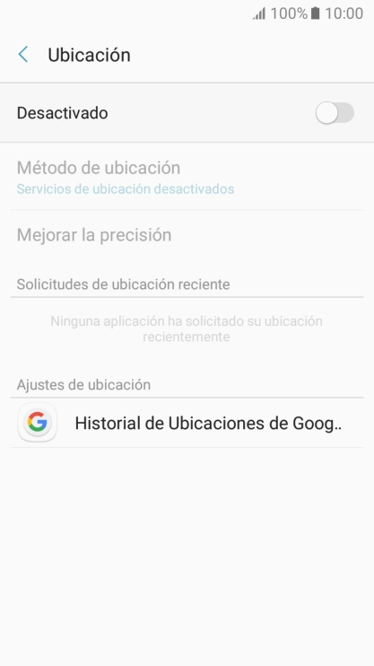 Pulsa el indicador para activar o desactivar la función.