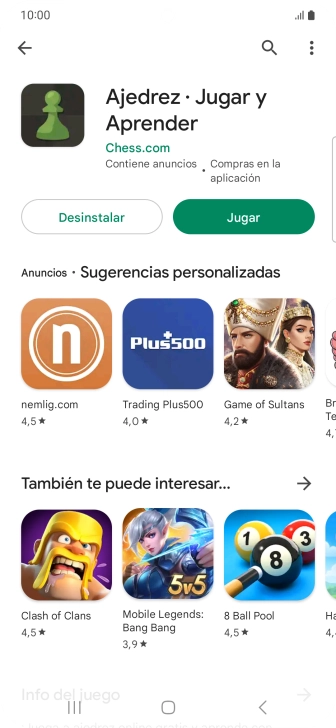 Pulsa la tecla de inicio para terminar y regresar a la pantalla de inicio.