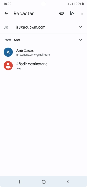 Pulsa el contacto deseado.