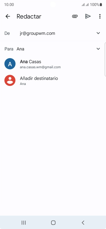 Pulsa el contacto deseado.