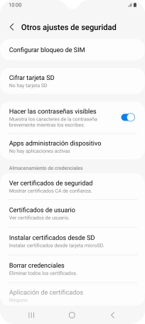 Pulsa Configurar bloqueo de SIM.