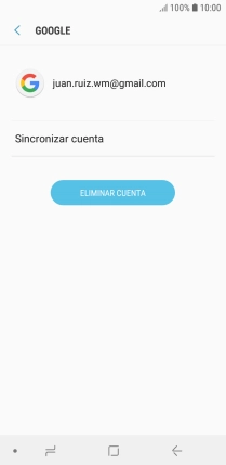 Pulsa Sincronizar cuenta.