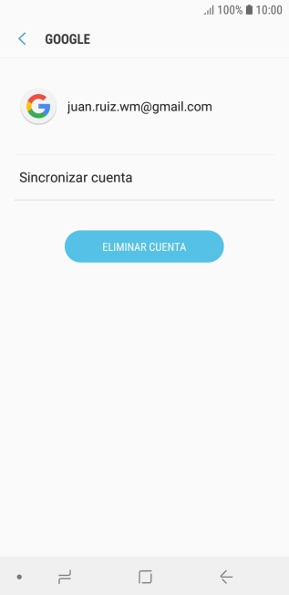 Pulsa Sincronizar cuenta.