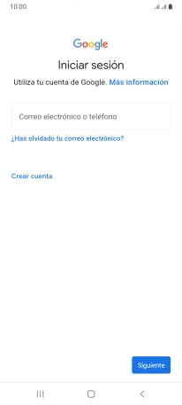 Si no tienes una cuenta de Google, pulsa Crear cuenta y sigue las indicaciones de la pantalla para ver cómo crear una cuenta nueva.