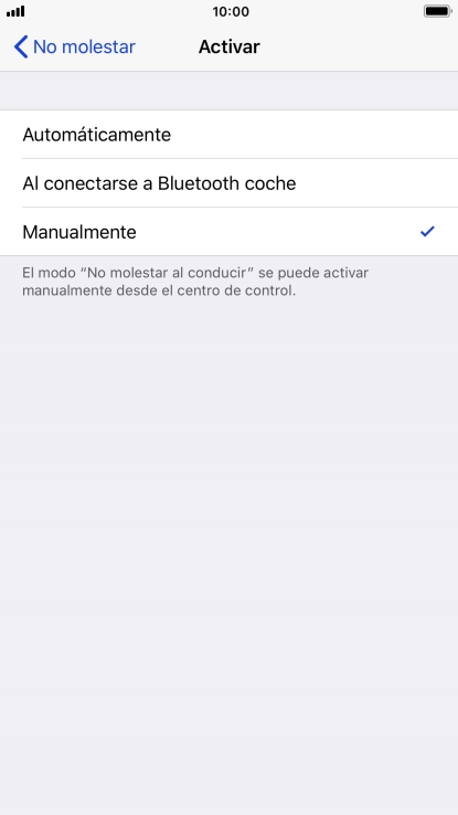 Pulsa el ajuste deseado.