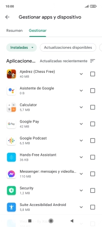 Pulsa la app deseada.