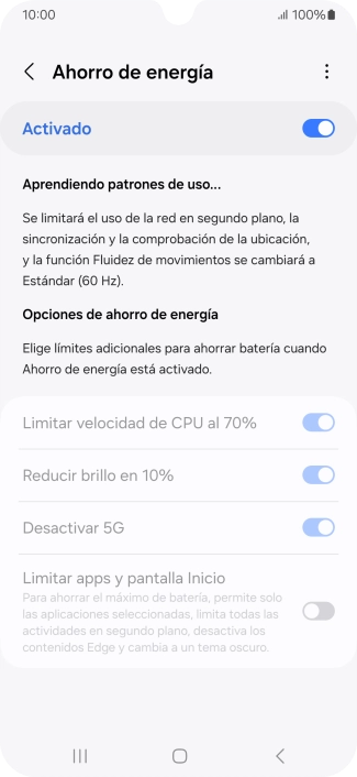 Pulsa la tecla de inicio para terminar y regresar a la pantalla de inicio.