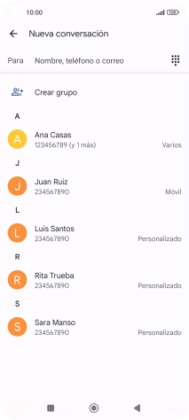 Pulsa en el campo junto a 