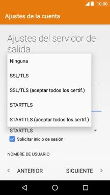 Pulsa Ninguna para desactivar la función.