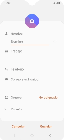Pulsa Nombre e introduce el nombre deseado.