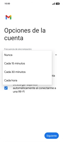 Pulsa el ajuste deseado.