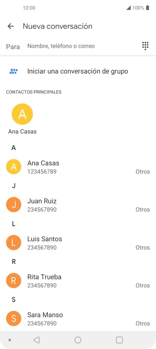 Pulsa en el campo junto a 