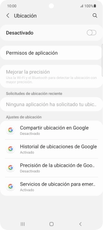 Pulsa el indicador para activar o desactivar la función.