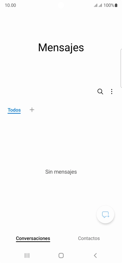 Pulsa el icono de nuevo mensaje.