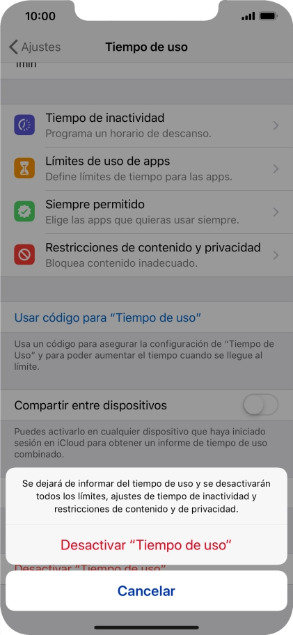 Pulsa Desactivar Pulsa Desactivar