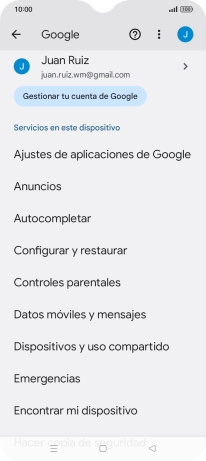 Pulsa Encontrar mi dispositivo.