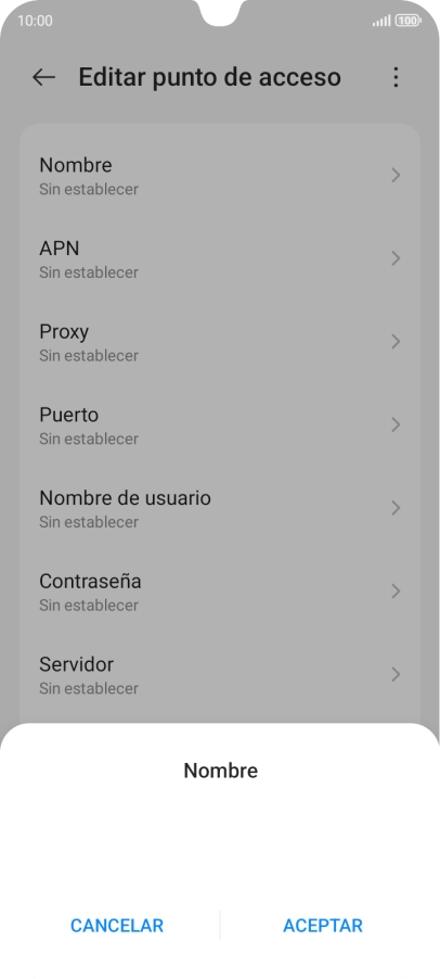 Pulsa ACEPTAR e introduce Vodafone Internet.