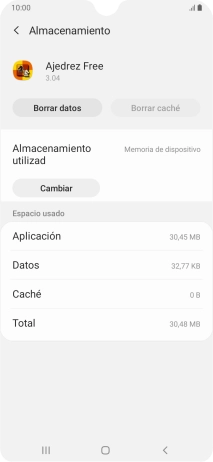 Pulsa la tecla de inicio para terminar y regresar a la pantalla de inicio.