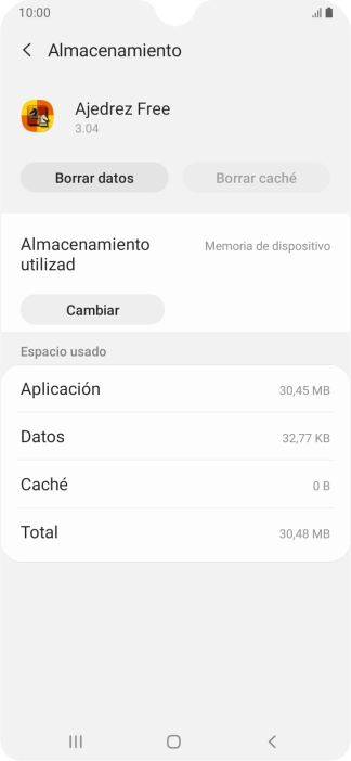 Pulsa la tecla de inicio para terminar y regresar a la pantalla de inicio.