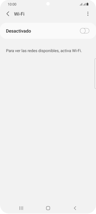 Pulsa el indicador para activar la función.
