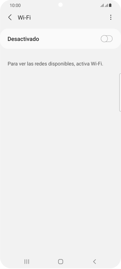 Pulsa el indicador para activar la función.
