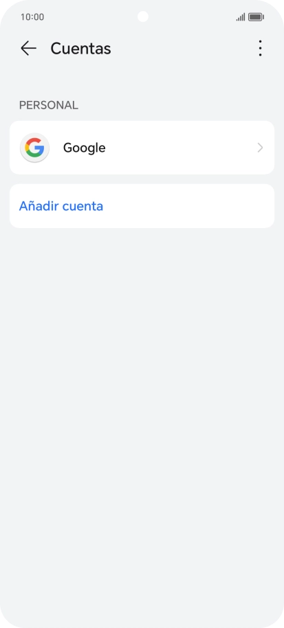 Pulsa Añadir cuenta.