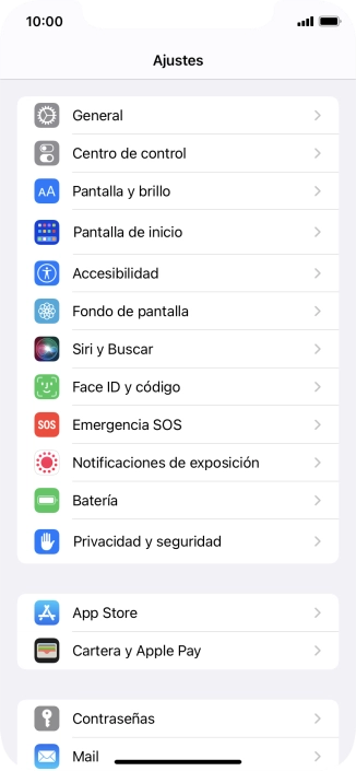 Pulsa Privacidad y seguridad.