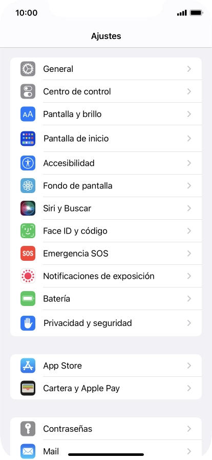 Pulsa Privacidad y seguridad.