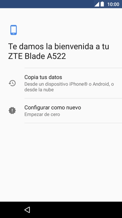 Puedes transferir el contenido de otro teléfono cuando activas tu teléfono por primera vez y cuando lo has restablecido. Cuando aparezca en la pantalla del teléfono esta imagen, ya está listo para la transmisión del contenido del otro teléfono. Puedes transferir el contenido de otro teléfono cuando activas tu teléfono por primera vez y cuando lo has restablecido. Cuando aparezca en la pantalla del teléfono esta imagen, ya está listo para la transmisión del contenido del otro teléfono.