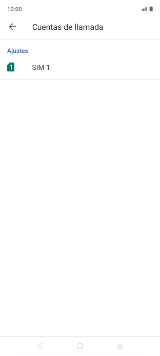 Pulsa el nombre de la tarjeta SIM.