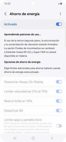 Pulsa la tecla de inicio para terminar y regresar a la pantalla de inicio.