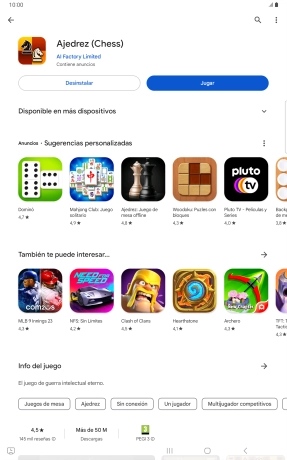 Pulsa la tecla de inicio para terminar y regresar a la pantalla de inicio.