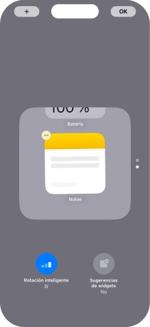 Pulsa Rotación inteligente para activar o desactivar la función.
