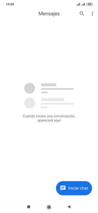 Pulsa Iniciar chat.