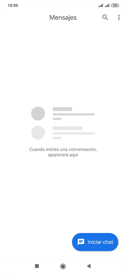 Pulsa Iniciar chat.