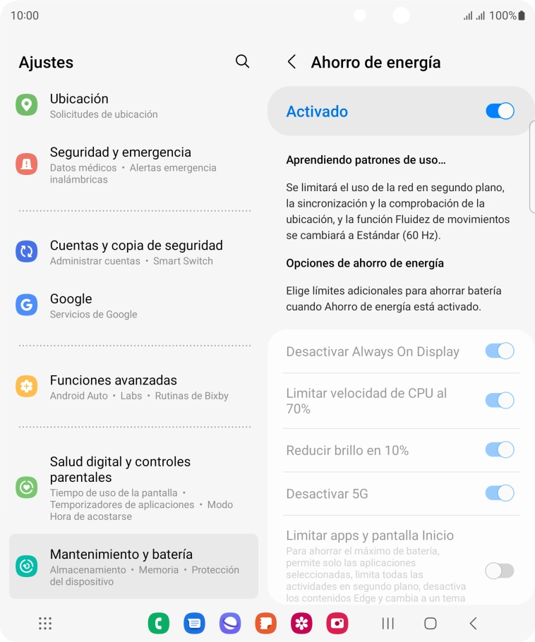 Pulsa la tecla de inicio para terminar y regresar a la pantalla de inicio.