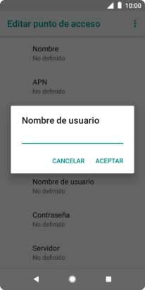 Introduce wap@wap y pulsa ACEPTAR.