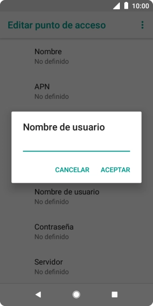 Introduce wap@wap y pulsa ACEPTAR.