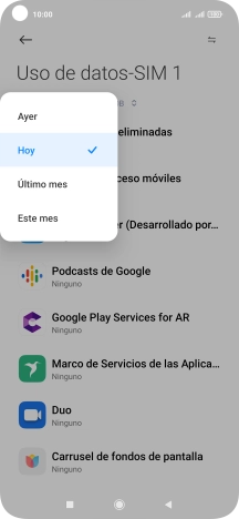 Pulsa el ajuste deseado.