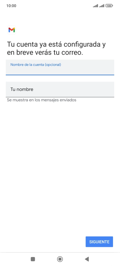 Pulsa Tu nombre e introduce el nombre del remitente. Pulsa Tu nombre e introduce el nombre del remitente.