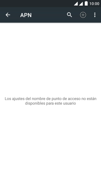 Pulsa el icono de nueva conexión de datos.