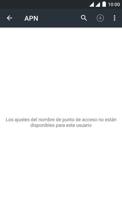 Pulsa el icono de nueva conexión de datos.
