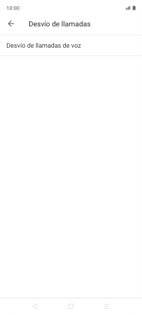Pulsa Desvío de llamadas de voz.