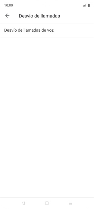Pulsa Desvío de llamadas de voz.