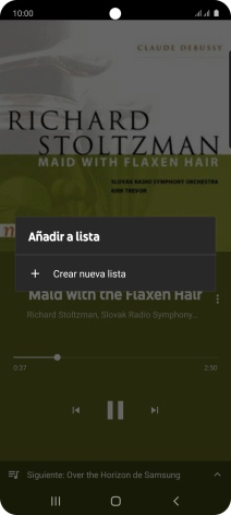 Pulsa Crear nueva lista.