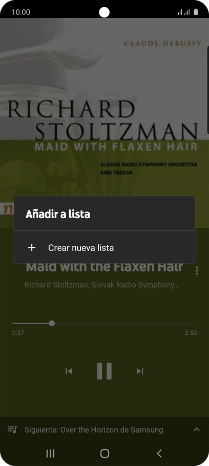 Pulsa Crear nueva lista.