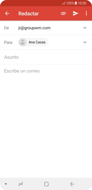 Pulsa Asunto e introduce el asunto deseado.