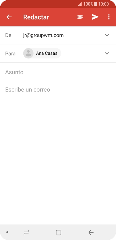 Pulsa Asunto e introduce el asunto deseado.