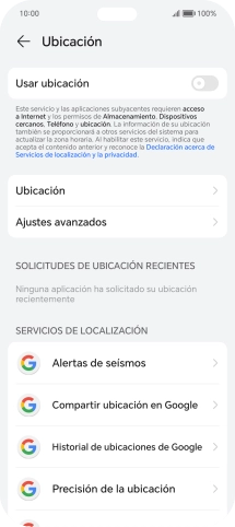 Pulsa el indicador para activar o desactivar la función.